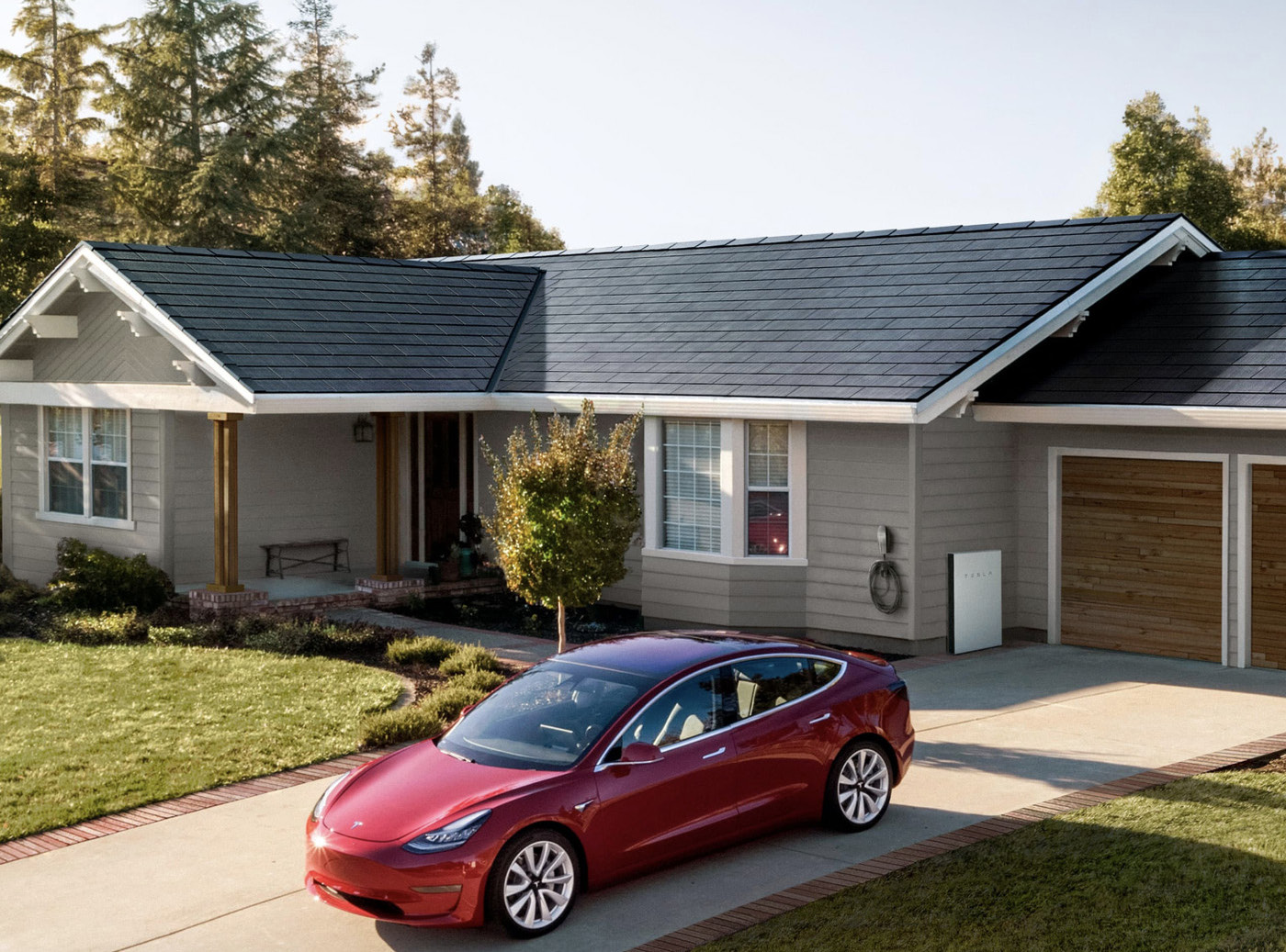 Tesla Devant Maison